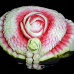 Floral Carved Watermelon